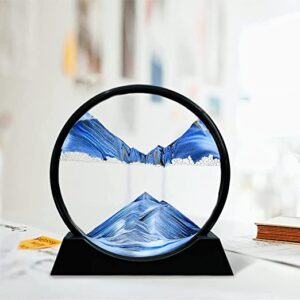 Moving Sand Art Piece 7 Inches (Blue)