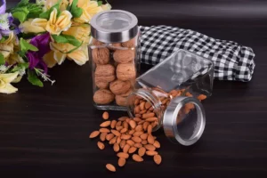 Glass Cube Jar Pack of 2